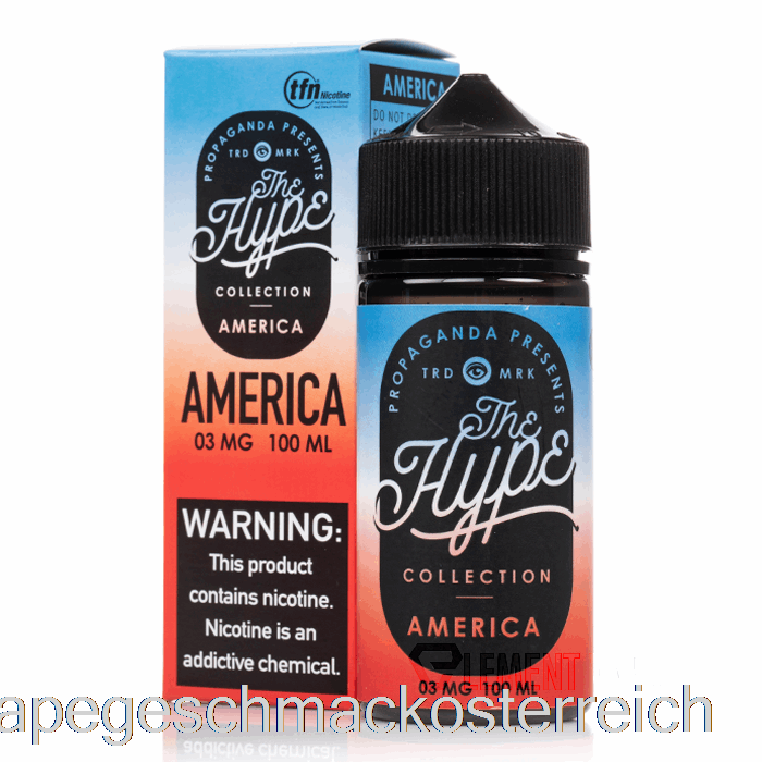 Hype – Amerika – Propaganda-E-Liquids – 100 Ml, 3 Mg Vape-Geschmack